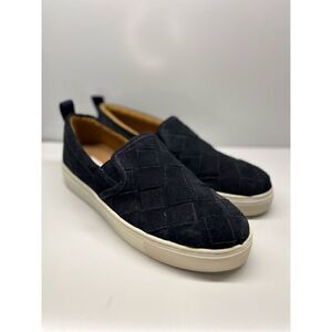 Steve Madden Suede Woven Sneakers Size 9D Men's Navy Blue